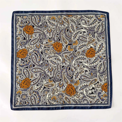 Damen Twill Seidenschal 65cm quadratisch Krawatte Halstuch doppelseitig Hijab Bandana B