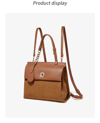 Damen Handtasche aus PU Leder im Minimalis Retro-Stil