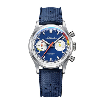 Herren-Chronograph mit VK64-Quarzwerk und Fluorkautschuk-Armband