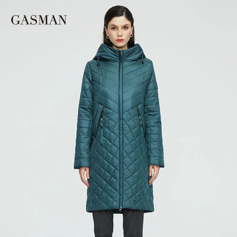 Leichte Damen-Parka-Jacke für Frühling und Herbst – klassisch und modisch, aus dünner Baumwolle für angenehme Wärme