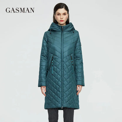 Leichte Damen-Parka-Jacke für Frühling und Herbst – klassisch und modisch, aus dünner Baumwolle für angenehme Wärme