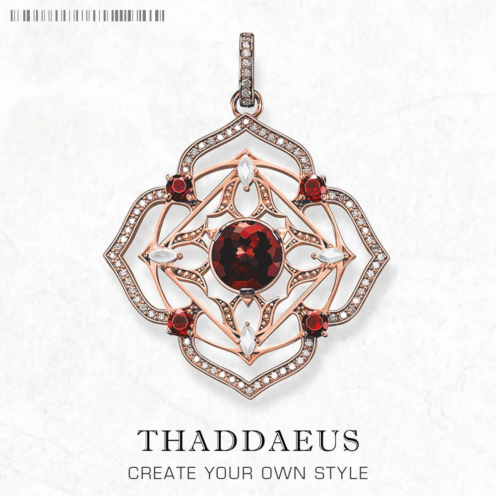 Damen-Charm-Anhaenger Wurzel-Chakra aus Sterlingsilber