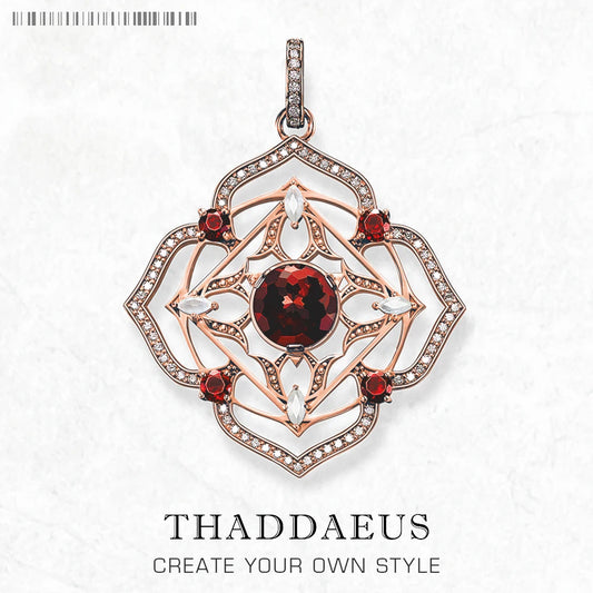 Damen-Charm-Anhaenger Wurzel-Chakra aus Sterlingsilber
