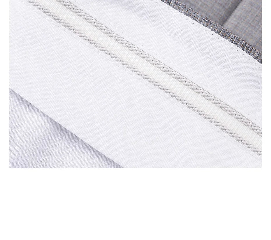 Herren-Sommerhose aus 100% Baumwolle – Dünne, knöchellange Anzughose in Slim-Fit für smarte Casual-Looks in Khaki, Grau oder Schwarz