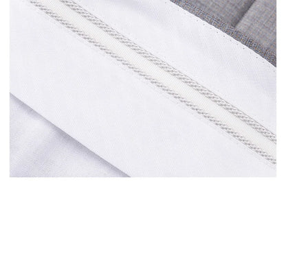 Herren-Sommerhose aus 100% Baumwolle – Dünne, knöchellange Anzughose in Slim-Fit für smarte Casual-Looks in Khaki, Grau oder Schwarz