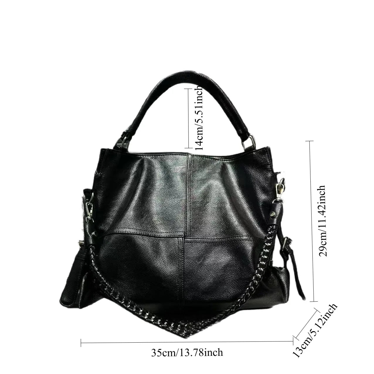 Damen-Tote-Tasche Aus Leder Mit Großem Fassungsvermögen Für Alltag Und Freizeit Unterwegs
