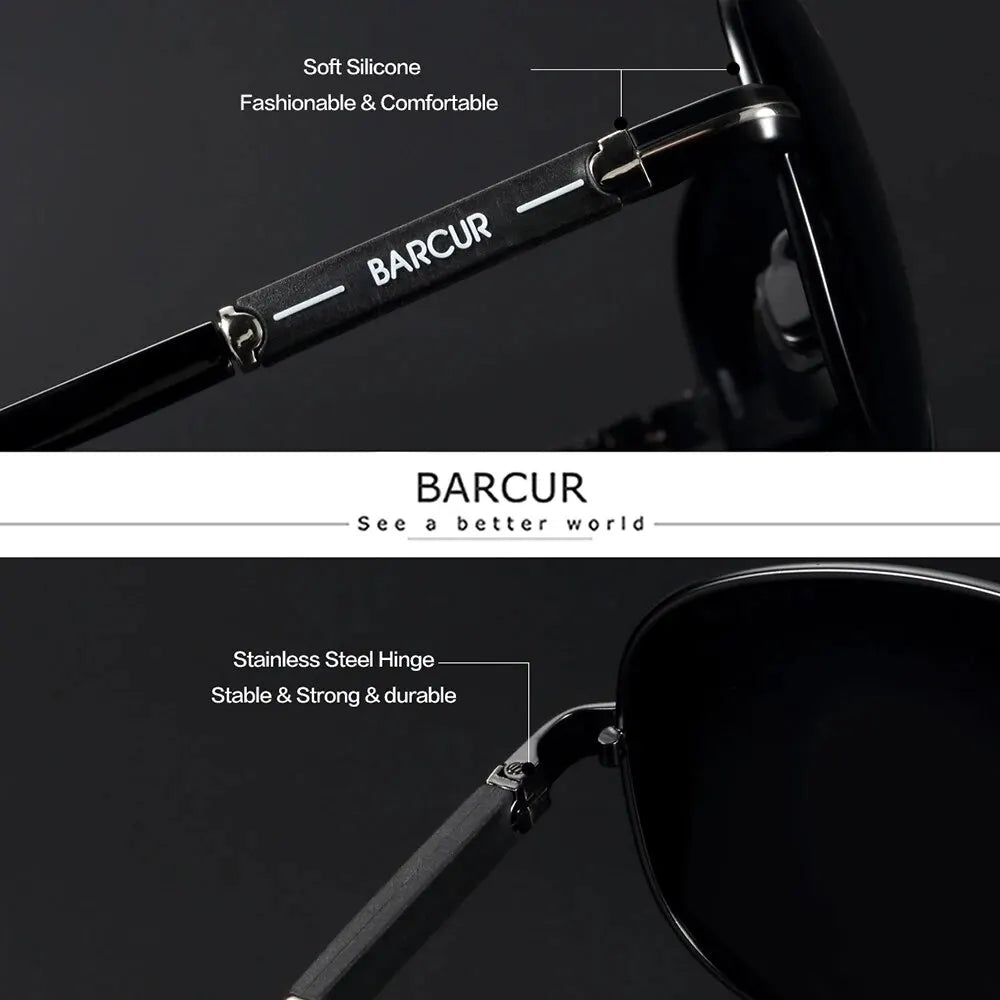 Sonnenbrille Pilot polarisiert UV400 Fahren Angeln Herren