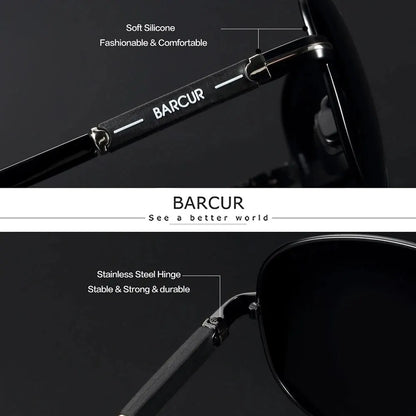 Sonnenbrille Pilot polarisiert UV400 Fahren Angeln Herren
