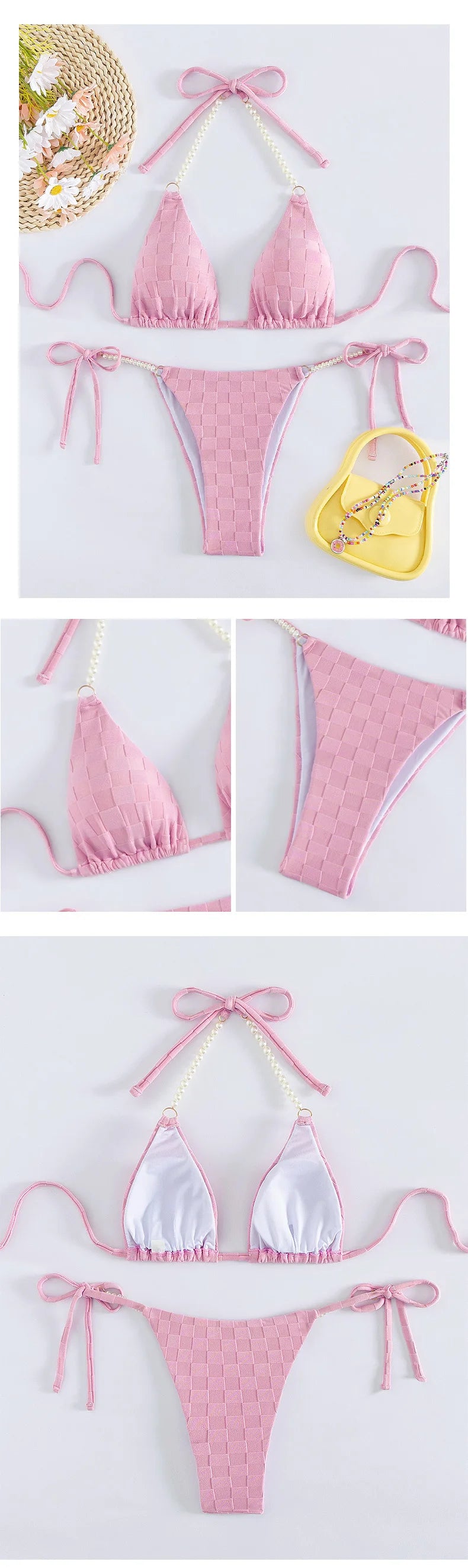 Sexy Bikini-Set für Damen mit Push-up-Effekt – Perfekt für Strand und Pool