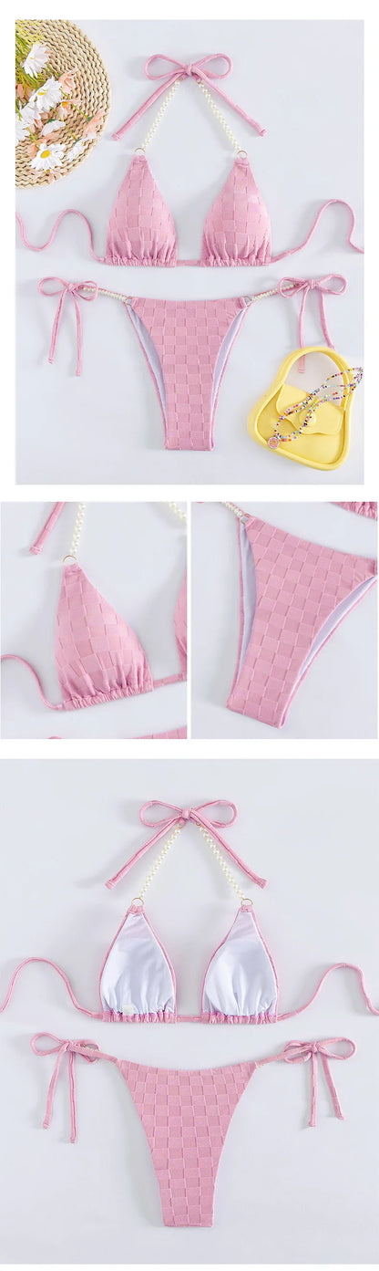 Sexy Bikini-Set für Damen mit Push-up-Effekt – Perfekt für Strand und Pool