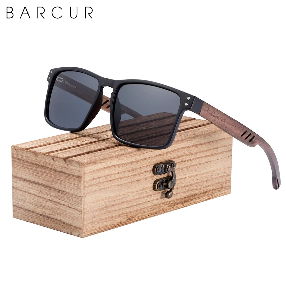 Sonnenbrille Holz Walnuss Marken-Design polarisiert UV400 Herren Damen