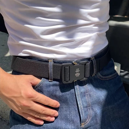 Herren-Gürtel Elastischer mit Aluminium-Schnellverschluss für Outdoor und Freizeit Alltags­tauglich