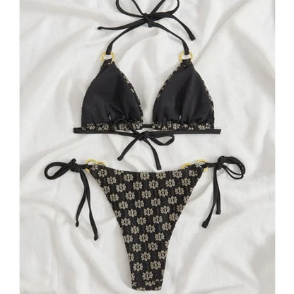 Weißer Push-Up-Bikini im brasilianischen Stil für Damen – ideal für Strand und Pool