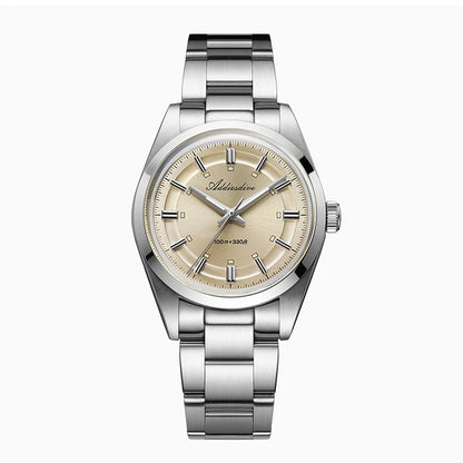 Herren-Taucheruhr mit Edelstahlarmband und Saphirglas