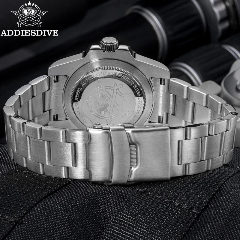 Herren-Taucheruhr mit Keramiklünette und NH35A-Automatikwerk