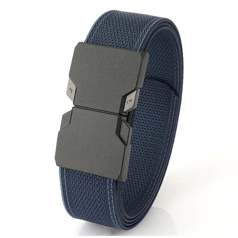 Herren-Gürtel aus elastischem Nylon mit Schnellverschluss Outdoor-Einsatz und Alltag 34 mm Breite