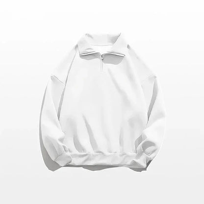 2023 neue Koreanische Mode Halb-reißverschluss Sweatshirts Für Männer Frühling Stehkragen Pullover Hoodies Y2K Vintage Solide trainingsanzug Hombre