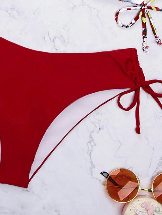 Weißer Bikini-Set für Damen – Sexy Badeanzug im brasilianischen Stil für Strand und Pool