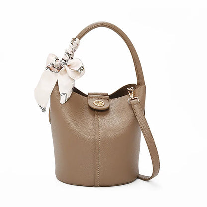 Damen Schultertasche aus PU-Leder mit Top-handle und Crossbody