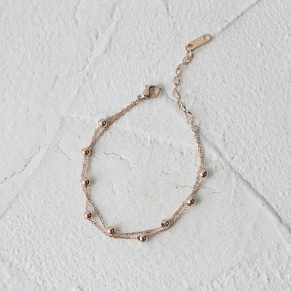 Damen-Armband Doppelperle koreanischer Trend