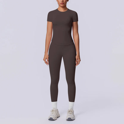 Hamidou Nahtloses Sportset Für Damen Mit Pfirsich-Po Effekt