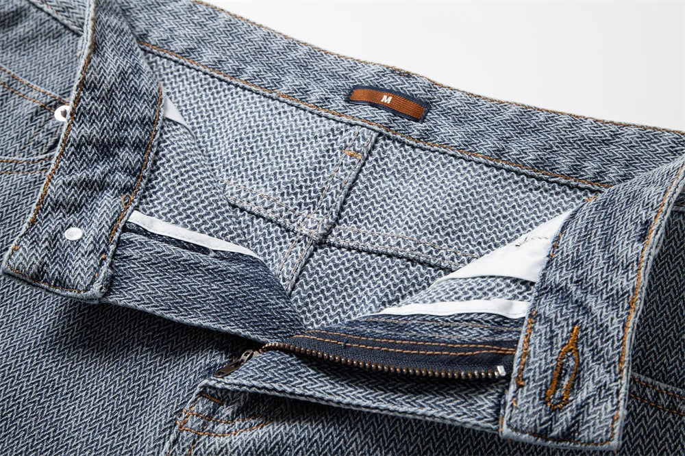 Retro-Denim Shorts Aus Baumwollmischung | Lässige Streetwear