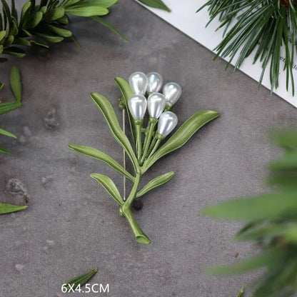 Brosche Pflanze Perle Handgemacht Retro Corsage Damen Mantel