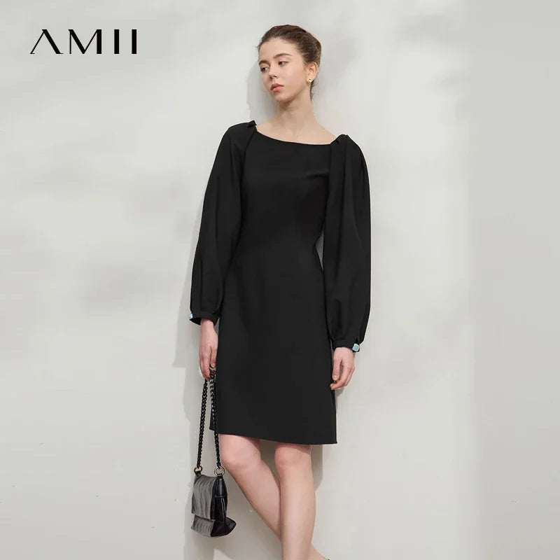 Elegantes Damenkleid Figurformend Slim Schnitt Büro Anlass