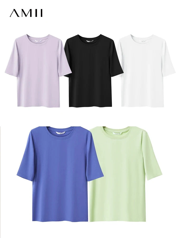 Damen T-Shirts aus neuer Baumwolle mit halben Ärmeln für das Büro