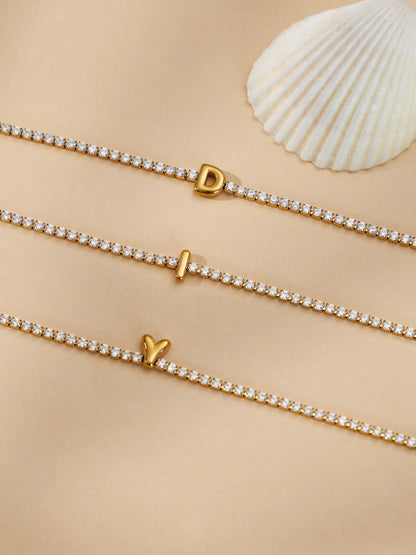 Damen-Armband mit Initialen-Buchstabe