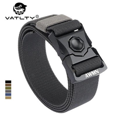 VATLY Taktischer Stretch-Gürtel Herren Nylon mit Zink-Schnellverschluss