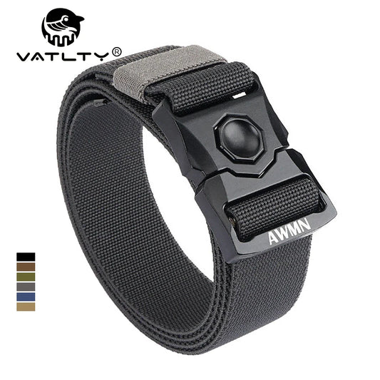 VATLY Taktischer Stretch-Gürtel Herren Nylon mit Zink-Schnellverschluss