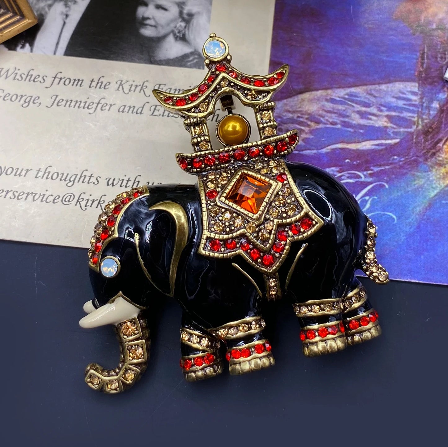 Brosche Kristall Strass Schwerindustrie Palast Klassisch Abzeichen Unisex