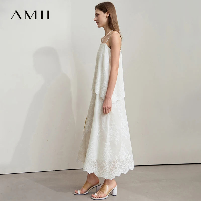 Elegant Sommerkleid Damen Mit Zauberhafter Stickerei
