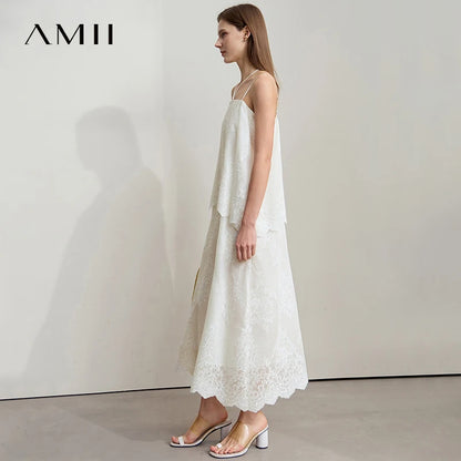 Elegant Sommerkleid Damen Mit Zauberhafter Stickerei