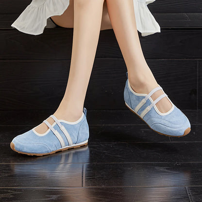 AIYUQI 2025 neue frauen flache Dexun schuhe Nicht-slip flache Mary Jane weibliche Schuhe Große größe ballett Turnschuhe für frauen