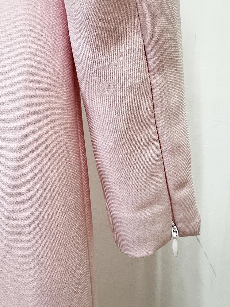 Elegantes Damen-Kleid mit Rundhalsausschnitt, halben Ärmeln und Pailletten-Patchwork-Design