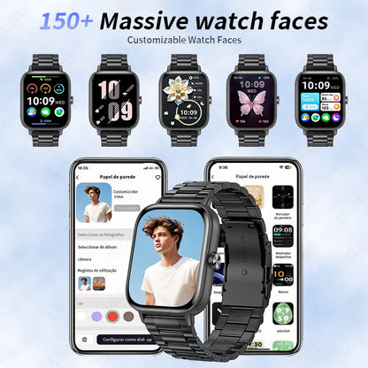 LIGE Smartwatch IP68 Wasserdichte Sport Fitness Smart Uhr 1,83 Zoll Bildschirm Gesundheit Überwachung Uhren Für Männer Frauen Reloj Hombre