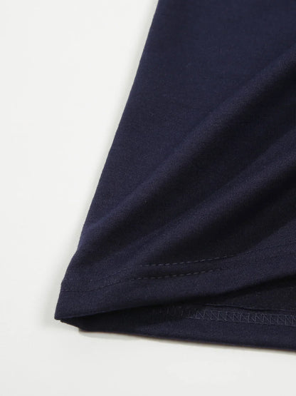 Herren-Polohemd mit doppeltem Stehkragen und kurzen Ärmeln – ideal für Sport im Herbst und Winter