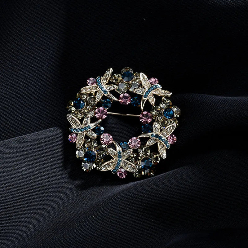Brosche Girlande Kristall Kreativ Kleidung Mantel Geschenk Damen