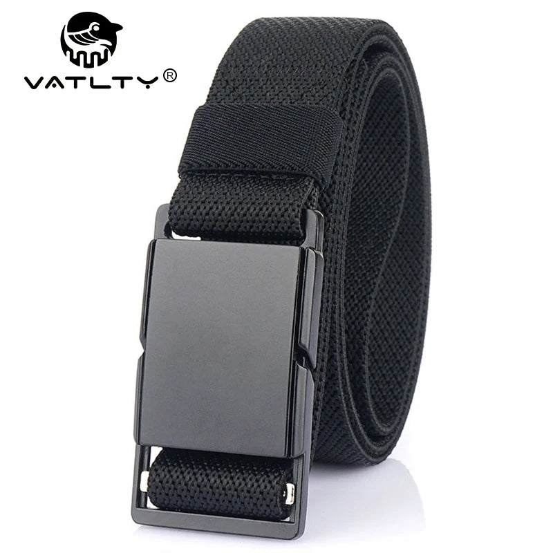 Unisex-Gürtel mit Magnetverschluss 34mm Breite Braun für Jeans Freizeit Alltagsbegleiter