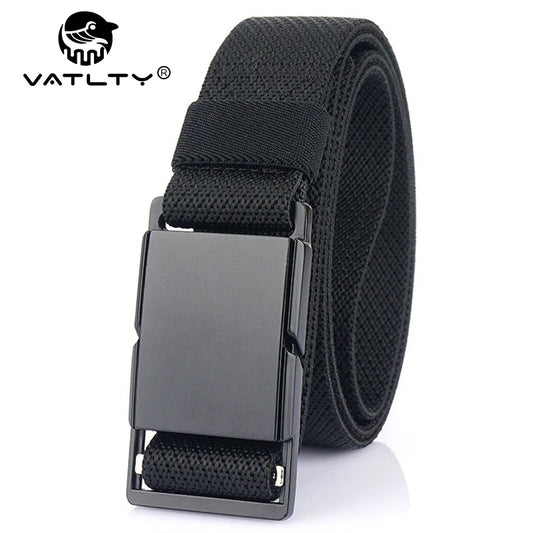 Unisex-Gürtel mit Magnetverschluss 34mm Breite Braun für Jeans Freizeit Alltagsbegleiter