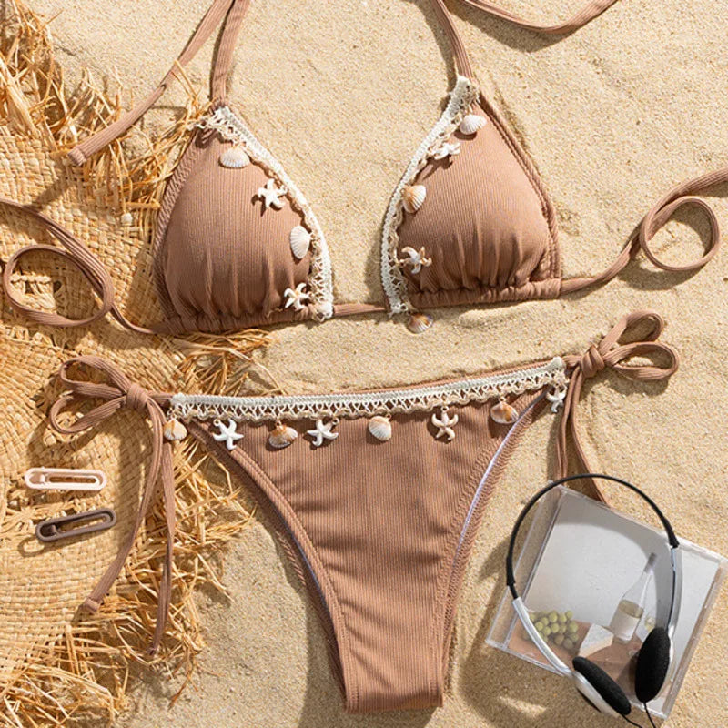 Sexy Bikini-Set für Damen mit Push-up-Effekt – ideal für Strand und Pool
