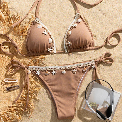 Sexy Bikini-Set für Damen mit Push-up-Effekt – ideal für Strand und Pool