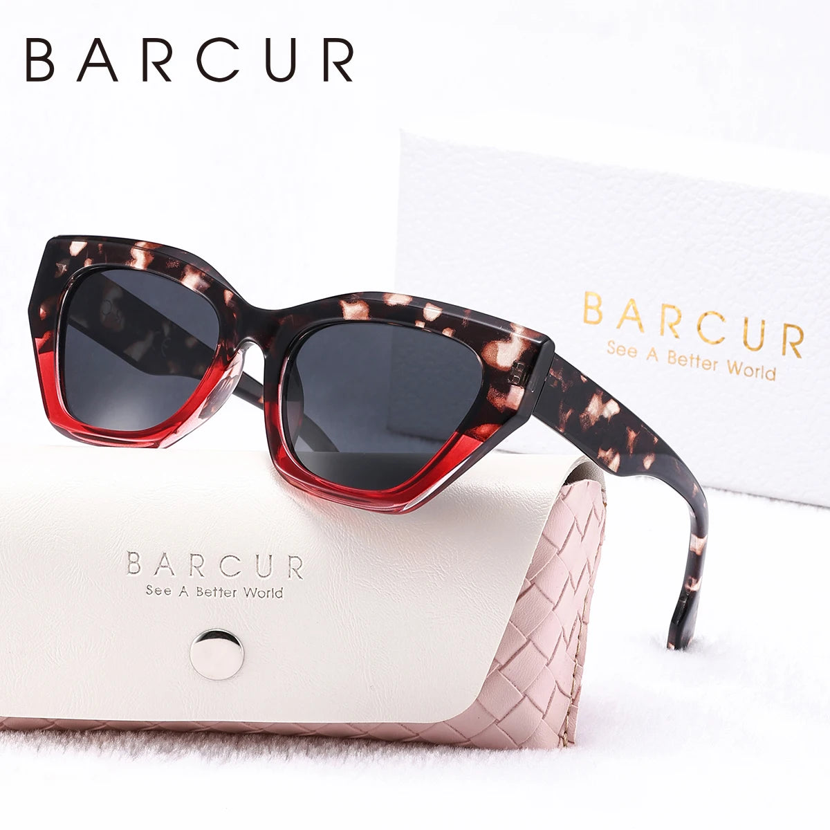 Damen-Sonnenbrille PC unregelmäßig kreativ Farbe Shopping polarisiert