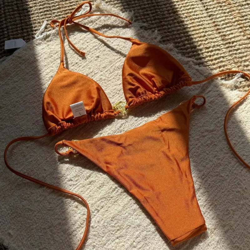 Sexy Bikini-Set für Damen mit Push-up-Effekt – ideal für Strand und Pool