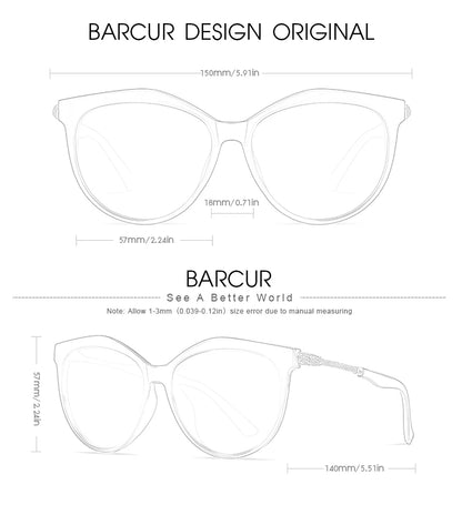Damen-Sonnenbrille Cat Eye oval Farbverlauf Spiegel polarisiert