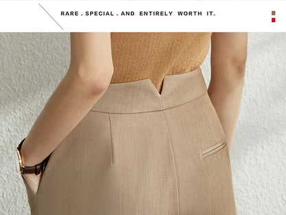 Damen Shorts im minimalistischen Stil mit hoher Taille und lässiger Passform