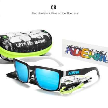 Sonnenbrille quadratisch polarisiert lässig Outdoor Unisex Pärchen neues Paket