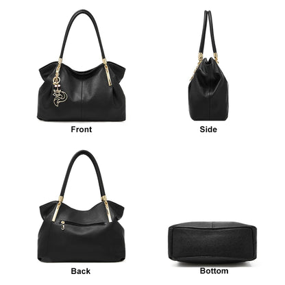 Damen Schultertasche aus Genuine Leather im eleganten Stil